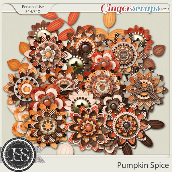 Pumpkin Spice Layered Flowers