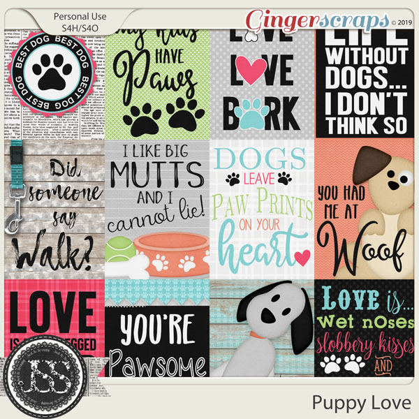 Puppy Love Pocket Scrap Cards