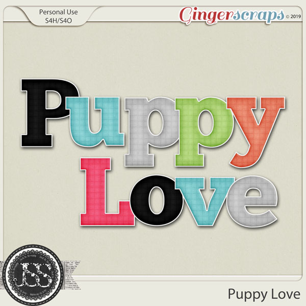 Puppy Love Plaid Alphabets