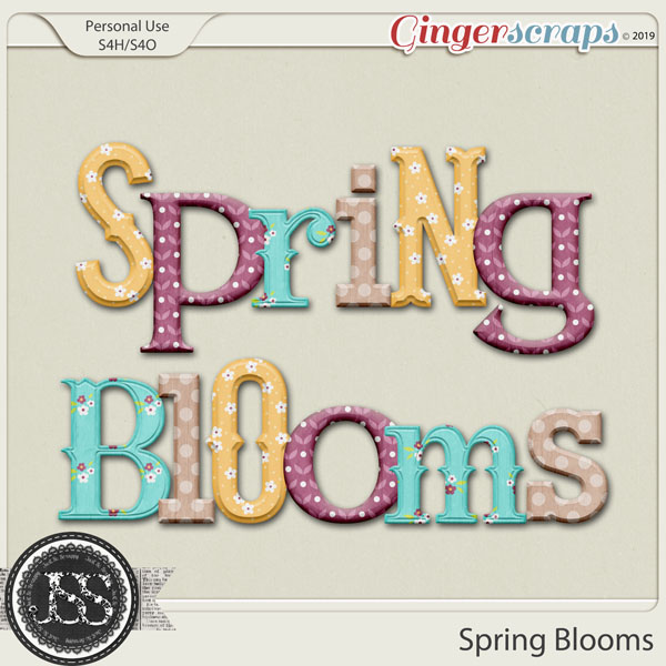 Spring Blooms Alphabets