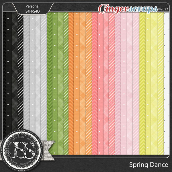 Spring Dance Pattern Papers