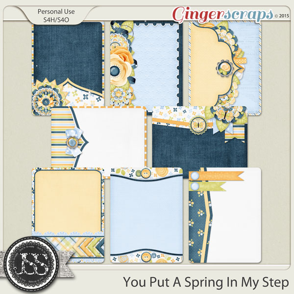 You Put A Spring In My Step Journal and Pocket Scrapbooking Cards