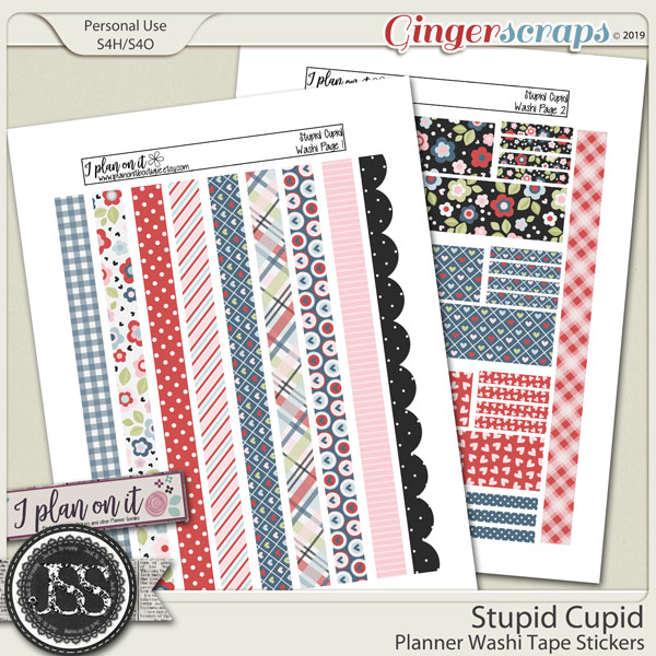 Stupid Cupid Planner Washi Tape Stickers