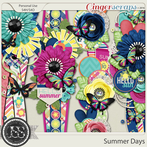 Summer Days Page Borders