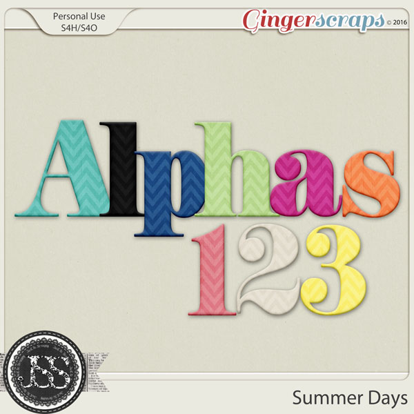 Summer Days Alphabets