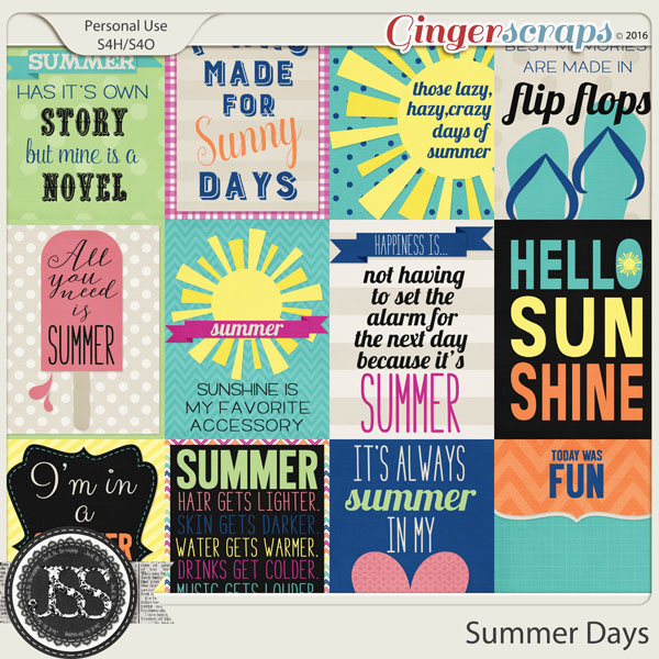 Summer Days Journal and Pocket Scrap Cards