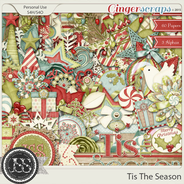 Tis The Season Digital Scrapbooking Kit