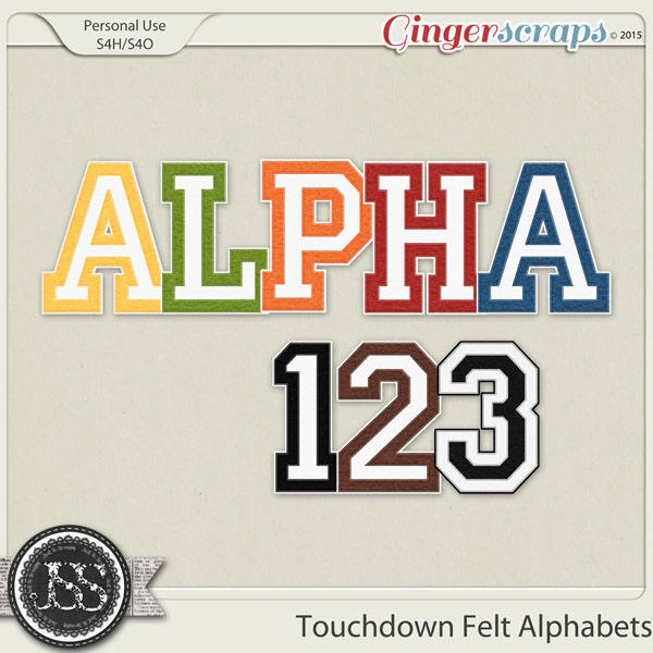 Touchdown Felt Alphabets