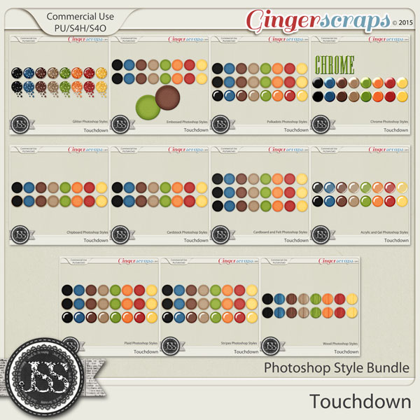 Touchdown CU Photoshop Styles Bundle