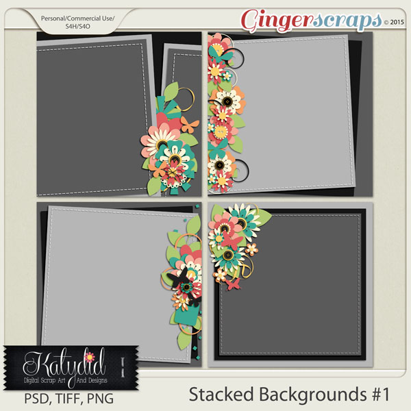 Stacked Backgrounds Layered Templates Pack No 1