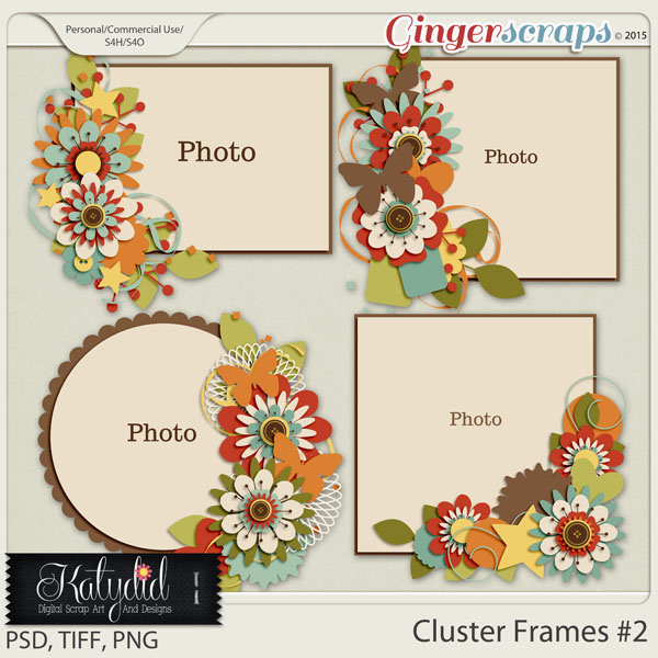 Cluster Frames Layered Templates Pack No 2