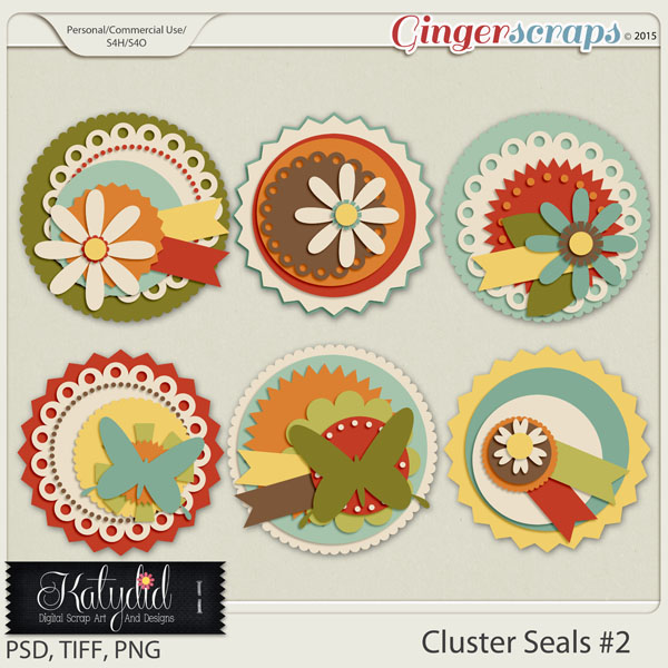 Cluster Seals Layered Templates Pack No 2