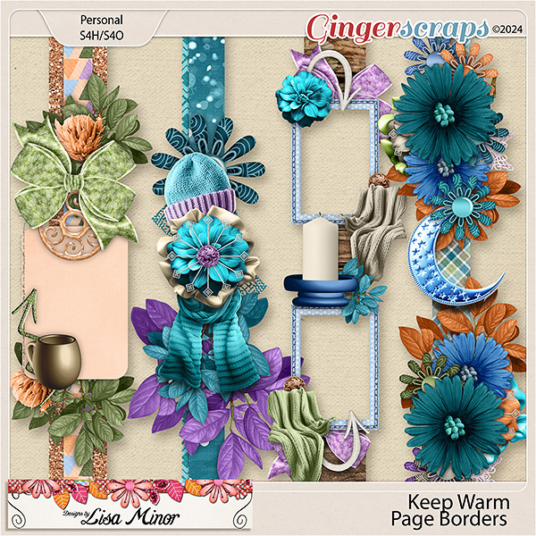 Keep Warm Page Borders from Designs by Lisa Minor