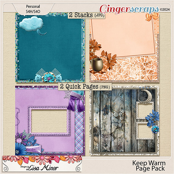 Keep Warm Page Pack from Designs by Lisa Minor