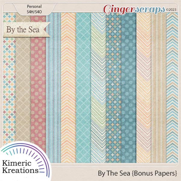 By the Sea Bonus Papers by Kimeric Kreations