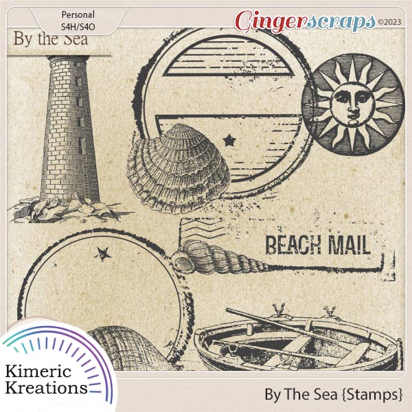 By the Sea Stamps by Kimeric Kreations