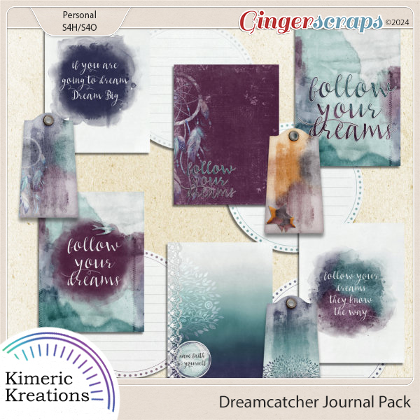 Dreamcatcher Journal Pack by Kimeric Kreations  
