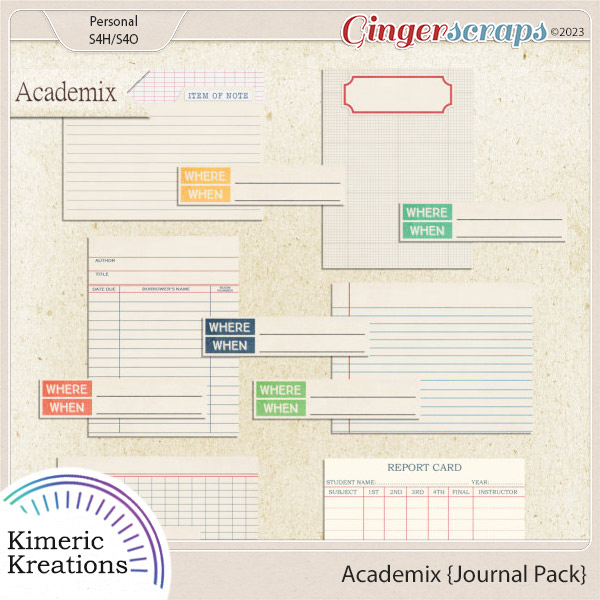 Academix Journal Pack by Kimeric Kreations  