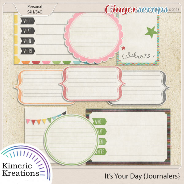 It's Your Day Journalers by Kimeric Kreations   