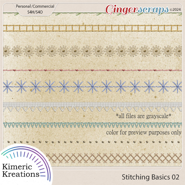 Stitched Basics 02 by Kimeric Kreations   