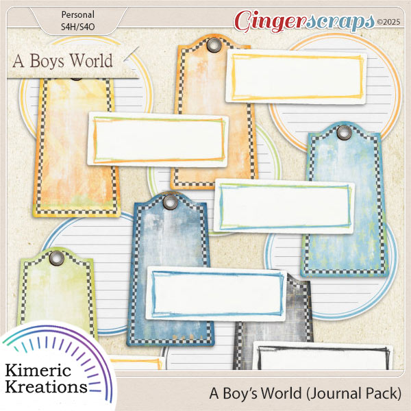 A Boys World Journal Pack by Kimeric Kreations