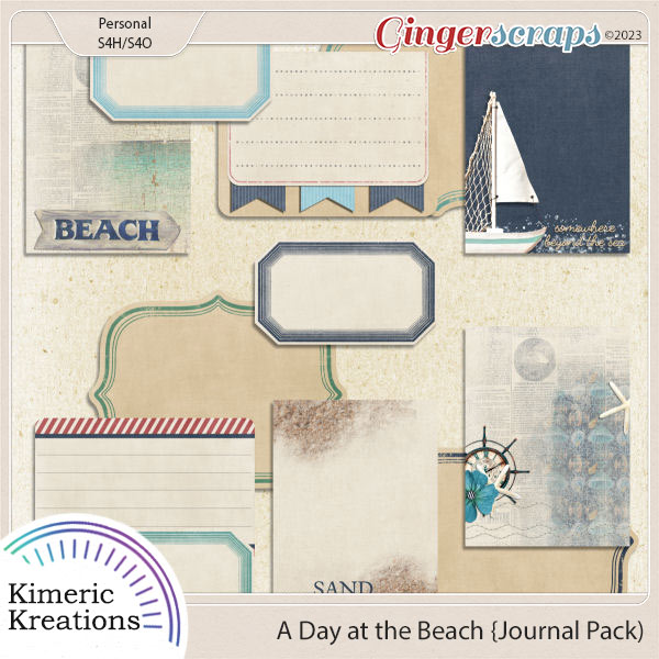 A Day at the Beach Journal Pack by Kimeric Kreations 