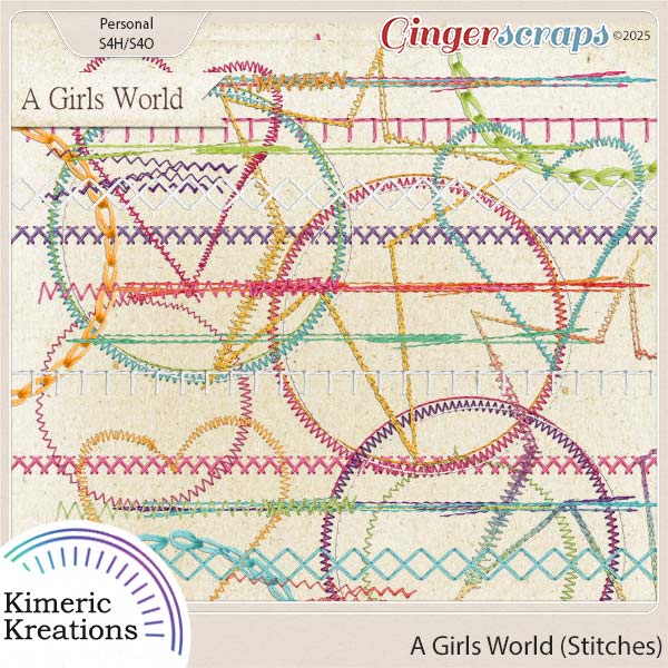 A Girls World Stitches by Kimeric Kreations