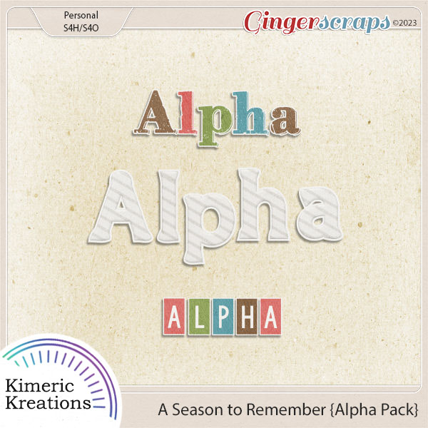 A Season to Remember Alpha Pack by Kimeric Kreations
