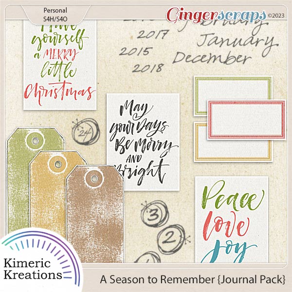 A Season to Remember Journal Pack by Kimeric Kreations