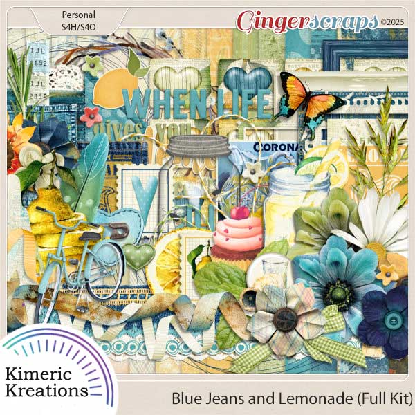 Blue Jeans and Lemonade Full Kit by Kimeric Kreations