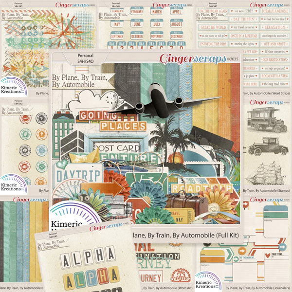By Plane By Train By Automobile Bundle by Kimeric Kreations