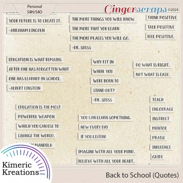 Back to School Quotes by Kimeric Kreations
