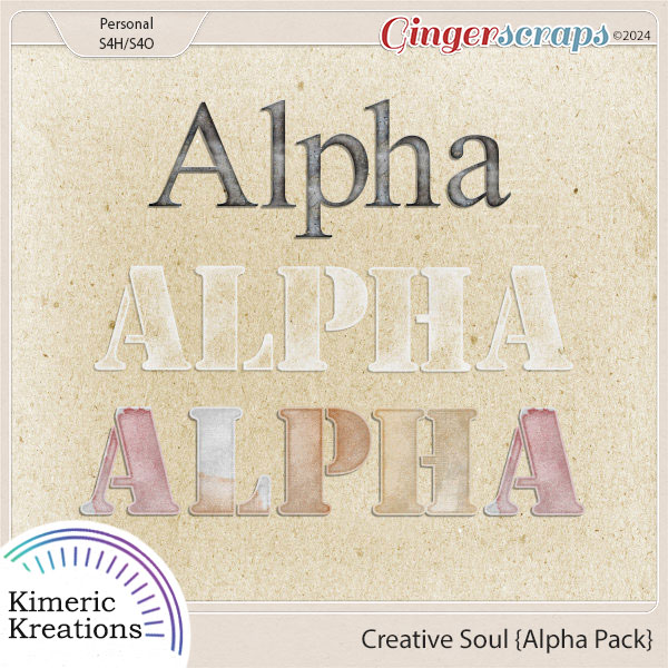 Creative Soul Alpha Pack by Kimeric Kreations