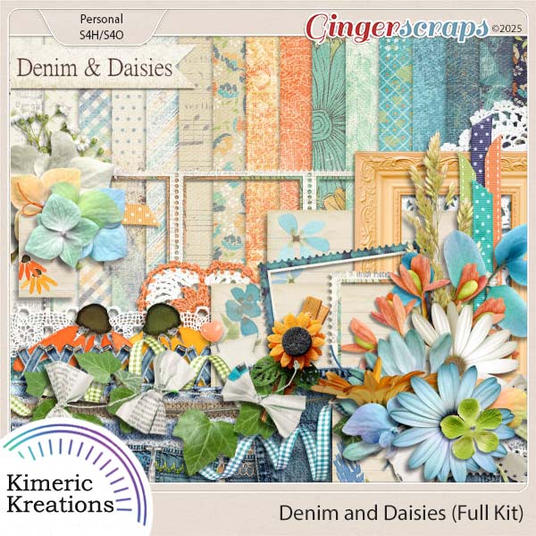 Denim and Daisies Full Kit by Kimeric Kreations