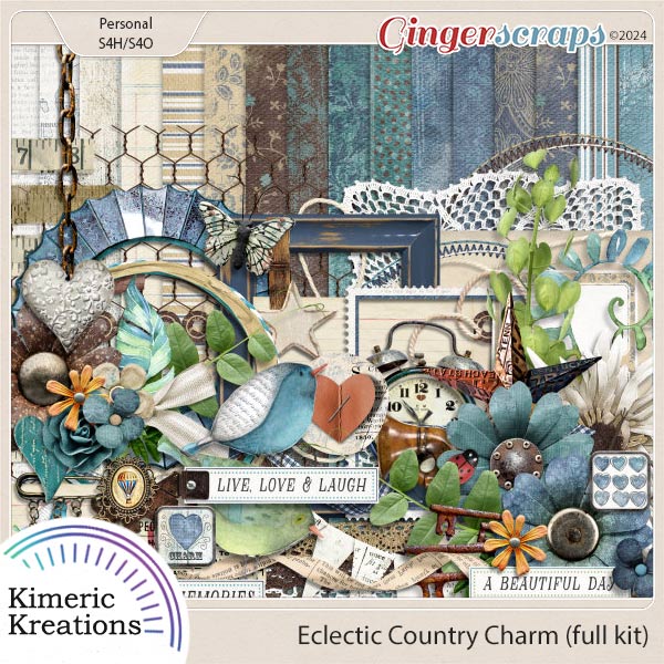 Eclectic Country Charm Kit by Kimeric Kreations