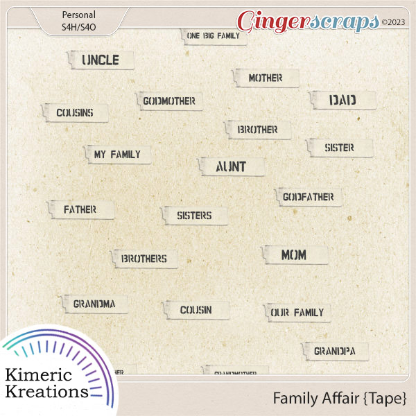 Family Affair Tape by Kimeric Kreations 