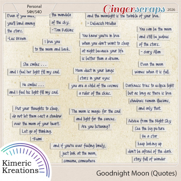 Goodnight Moon Quotes by Kimeric Kreations