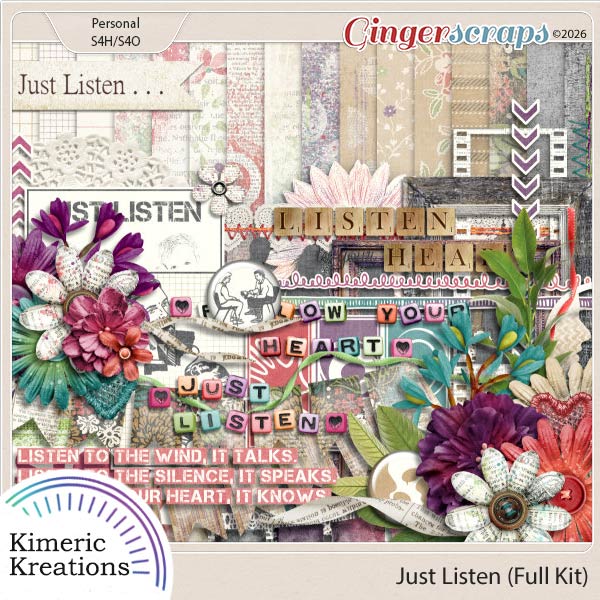 Just Listen Full Kit by Kimeric Kreations