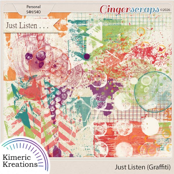 Just Listen Graffiti by Kimeric Kreations