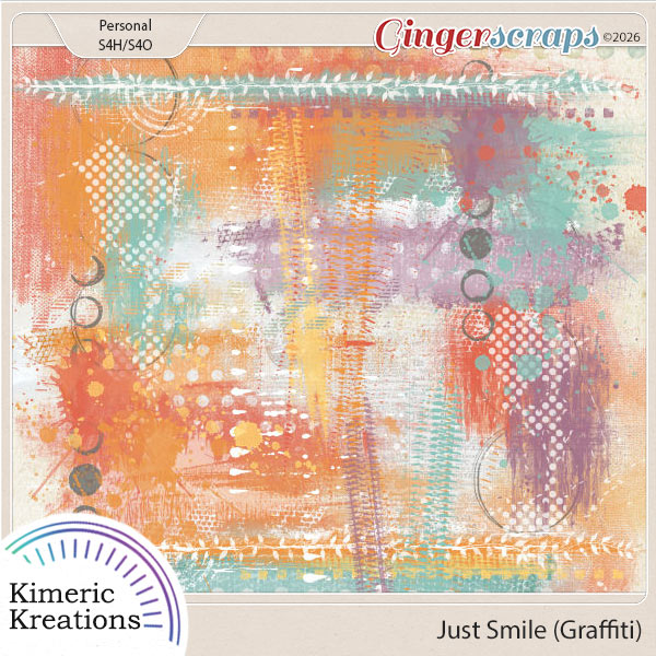 Just Smile Graffiti by Kimeric Kreations