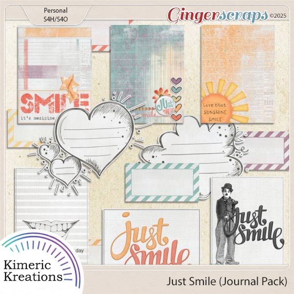 Just Smile Journal Pack by Kimeric Kreations