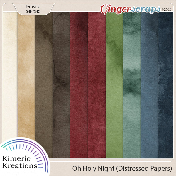 Oh Holy Night Distressed Papers by Kimeric Kreations