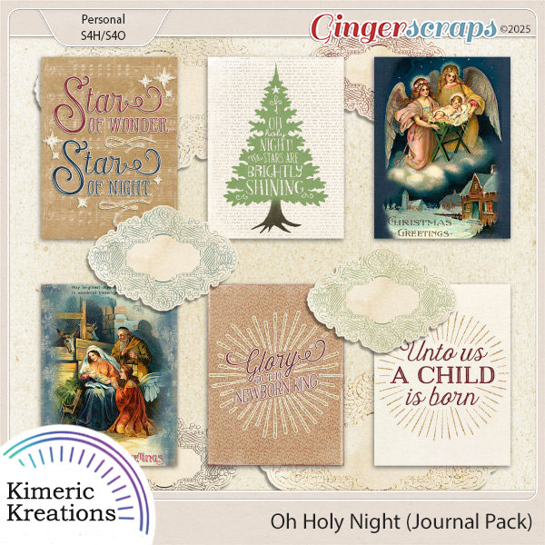 Oh Holy Night Journal Pack by Kimeric Kreations