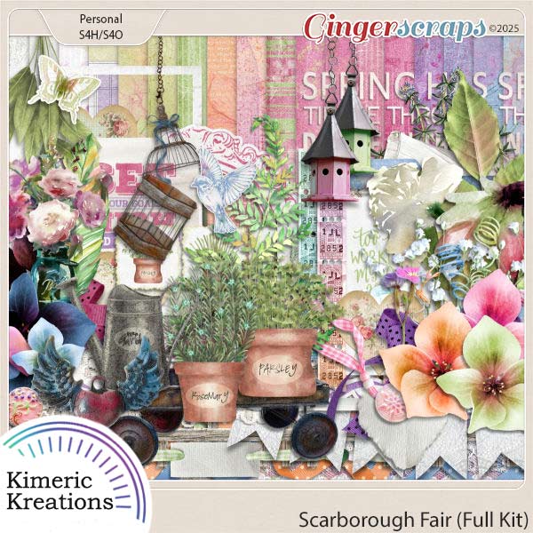 Scarborough Fair Full Kit Papers by Kimeric Kreations