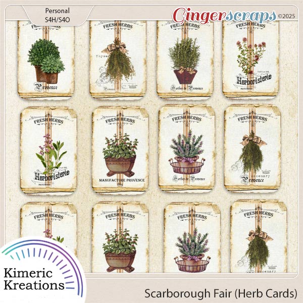 Scarborough Fair Cards by Kimeric Kreations