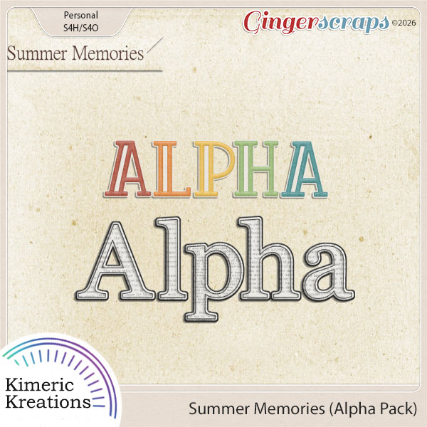 Summer Memories Alpha by Kimeric Kreations