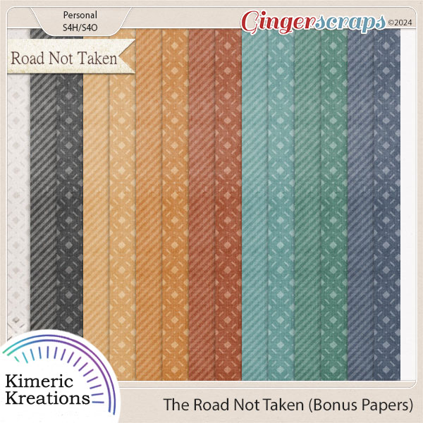 The Road Not Taken Bonus Papers by Kimeric Kreations