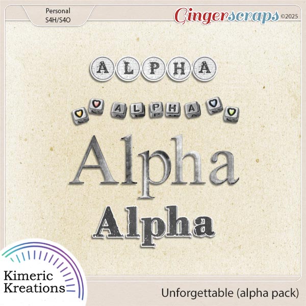 Unforgettable Alpha Pack by Kimeric Kreations