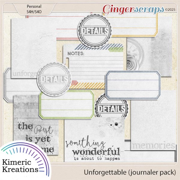 Unforgettable Journal Pack by Kimeric Kreations