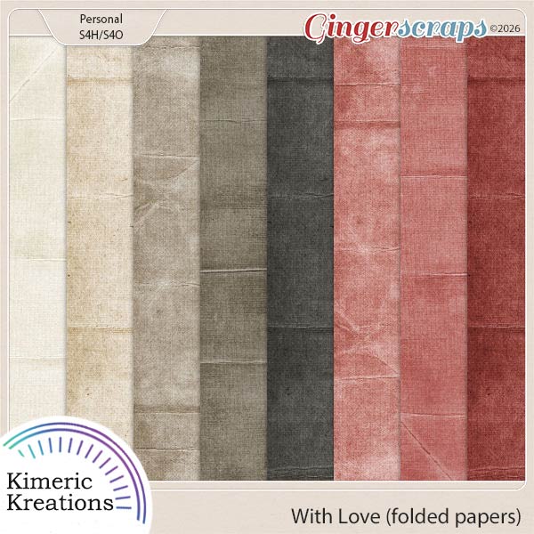 With Love Folded Papers by Kimeric Kreations